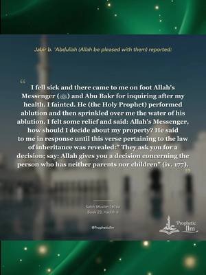 Ever felt the comfort of someone simply showing up when you were unwell? The Prophet Muhammad ﷺ personally visited his sick companions, bringing hope and spiritual guidance. In this authentic hadith from Sahih Muslim, Jabir ibn Abdullah رضي الله عنه recalls how the Prophet ﷺ and Abu Bakr came to check on him, even sprinkling the water of his ablution for relief. This gentle Sunnah reminds us that a simple visit, a kind word, or a brief presence can be a powerful act of faith. Reach out to someone today, they may need you more than you realize. Follow for daily hadith reminders and share this with a loved one who could use a moment of comfort. #hadith #sunnah #shorts #islam #mercy 
