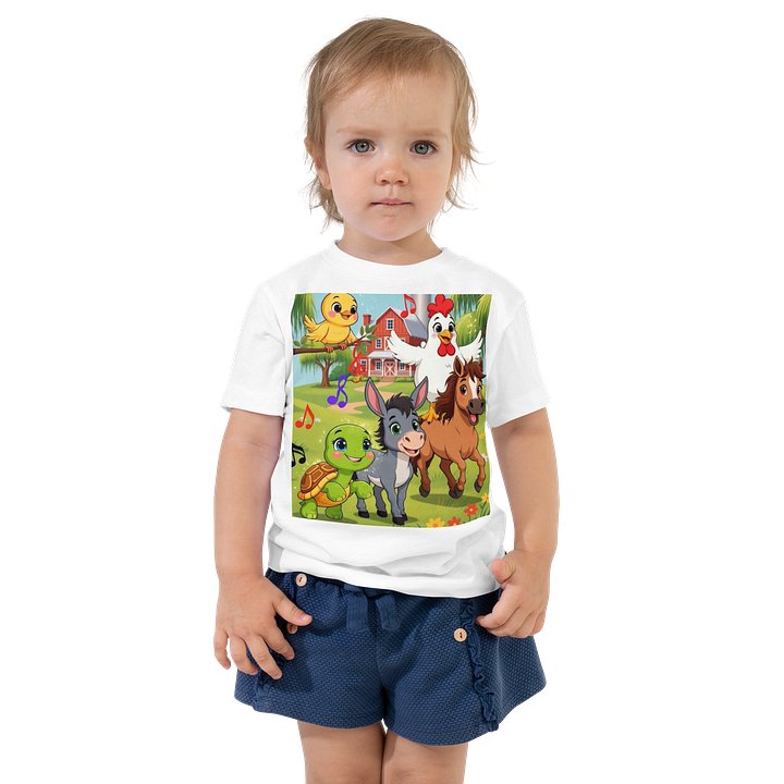 Cute Farm Animals Nursery Rhyme Children’s T-shirt product image (1)
