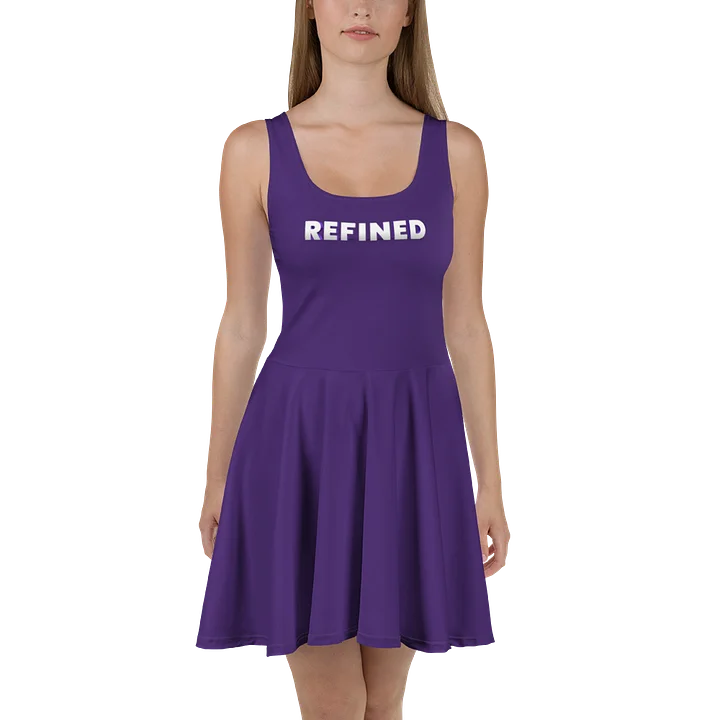 REFINED Purple Gradient Skater Dress product image (2)