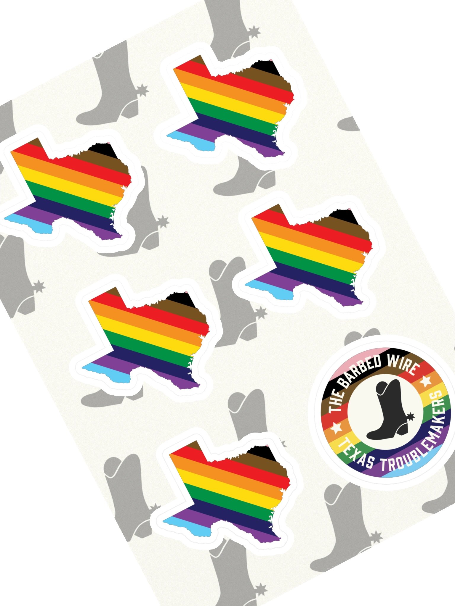 Texas Pride Sticker Sheet product image (1)