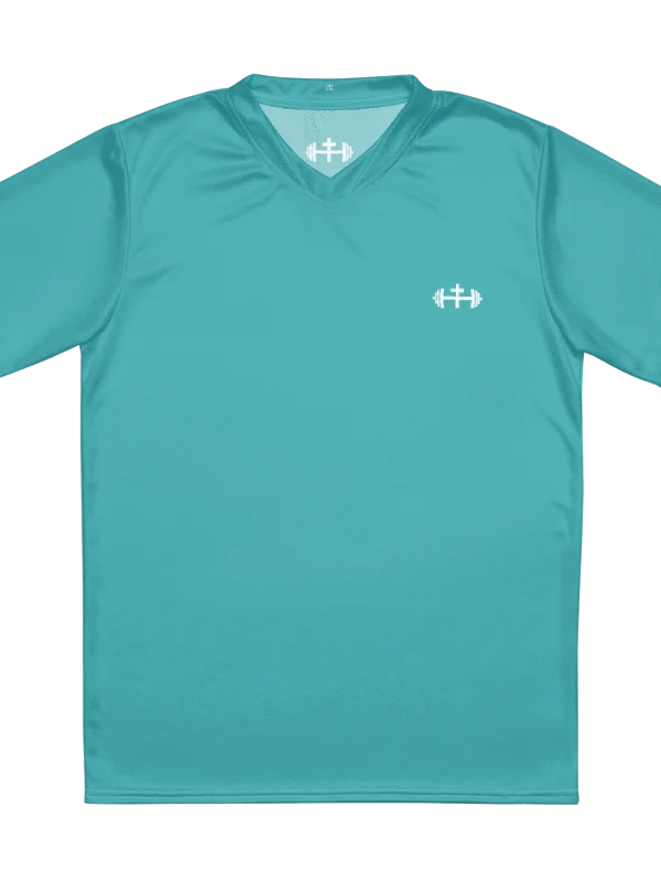 His House Mens Performance V-Neck T-Shirt - Teal product image (4)