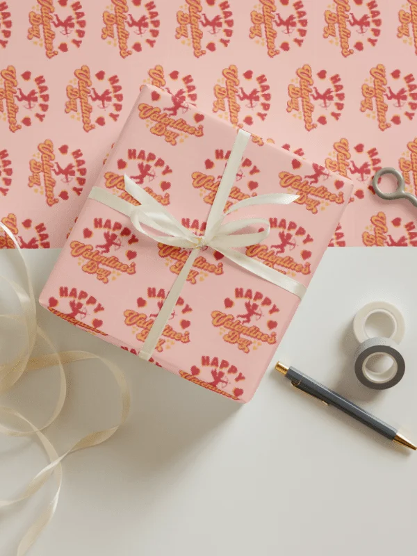 Retro Valentines Wrapping Paper Set of 3 product image (5)