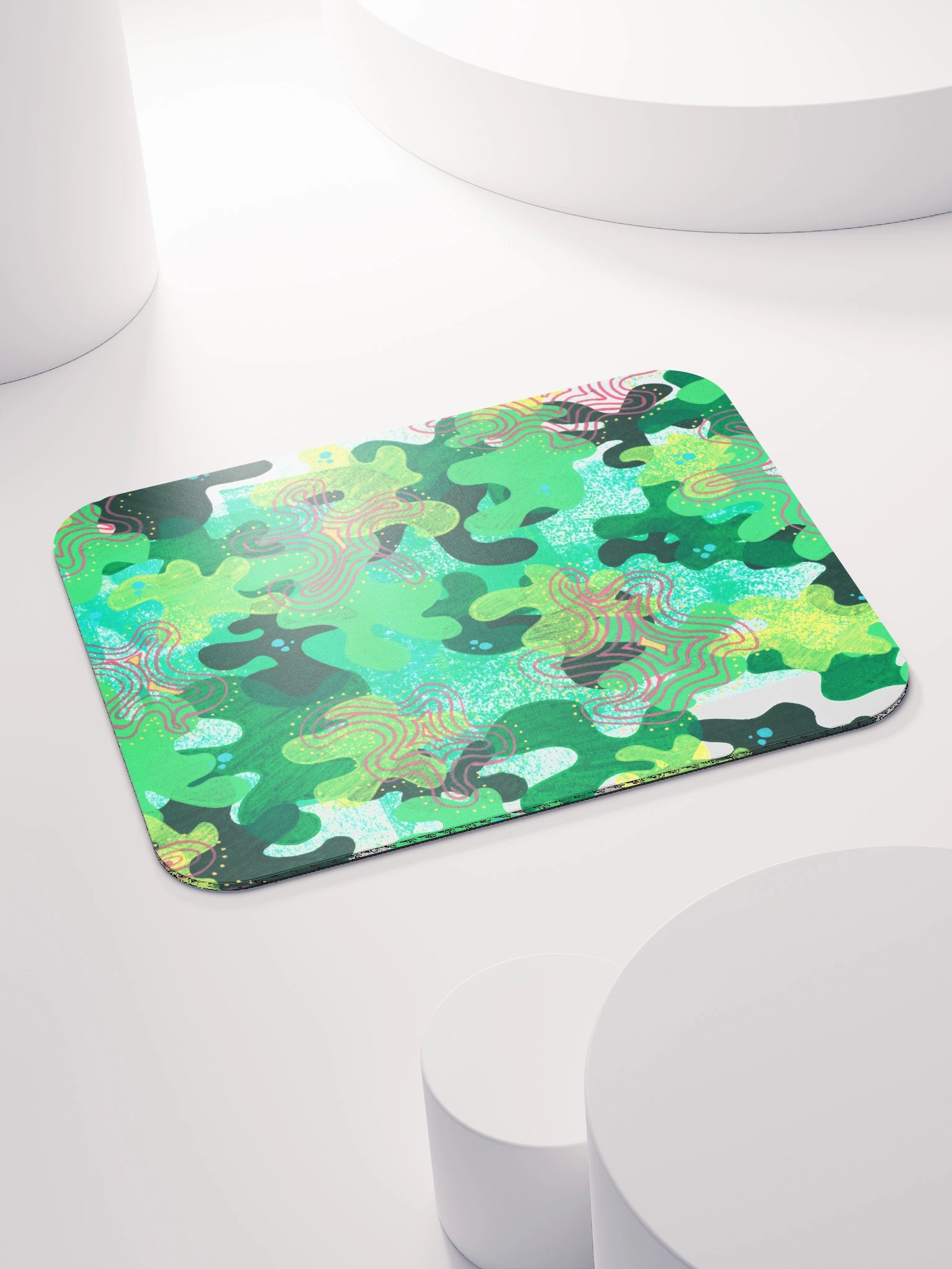 Green Smoothie Blobs Classic Mouse Pad product image (4)