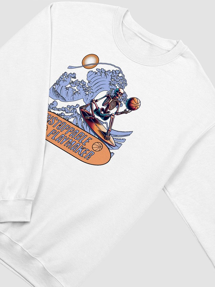 Unstoppable Playmaker Skeleton Basketball Crewneck Sweatshirt product image (16)