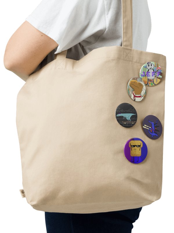 Dani & Dean Do An Internet Big Pin Button Set (2.25'') product image (3)