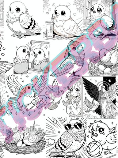 Taubenmalbuch 2 - Alle Motive! product image (1)