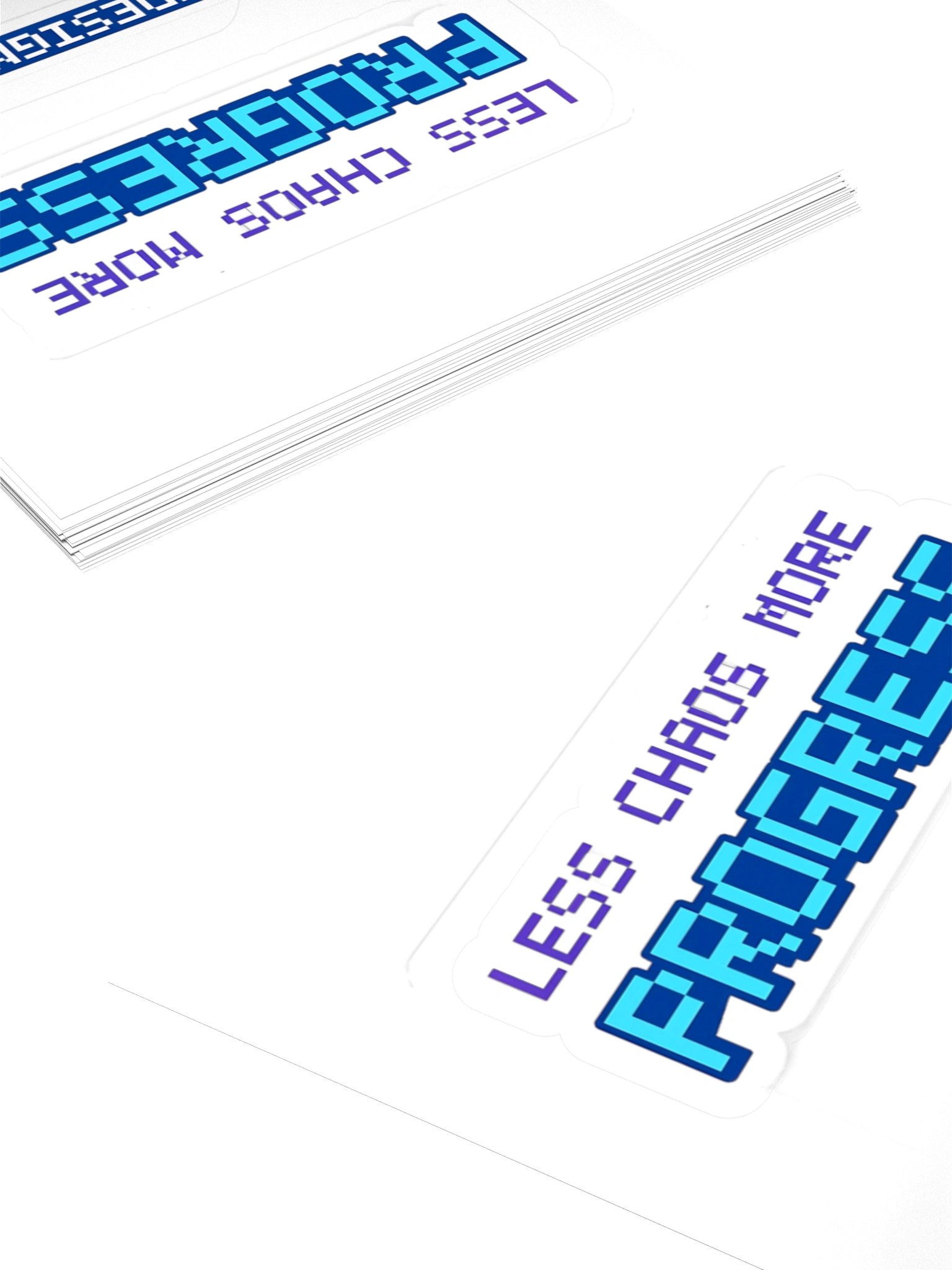 Less Chaos. More Progress. Sticker product image (11)