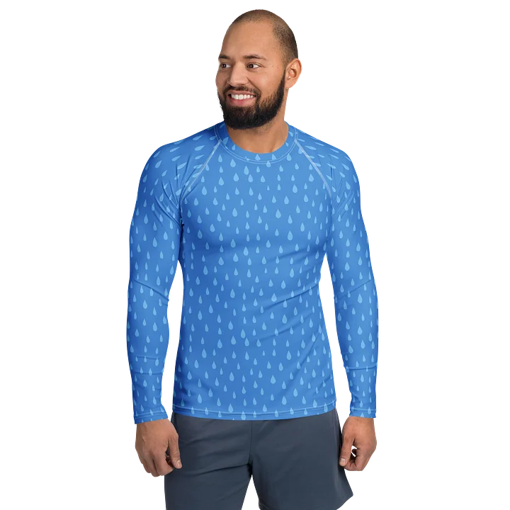 Comfortable Men's Rash Guard Unique Raindrops product image (1)