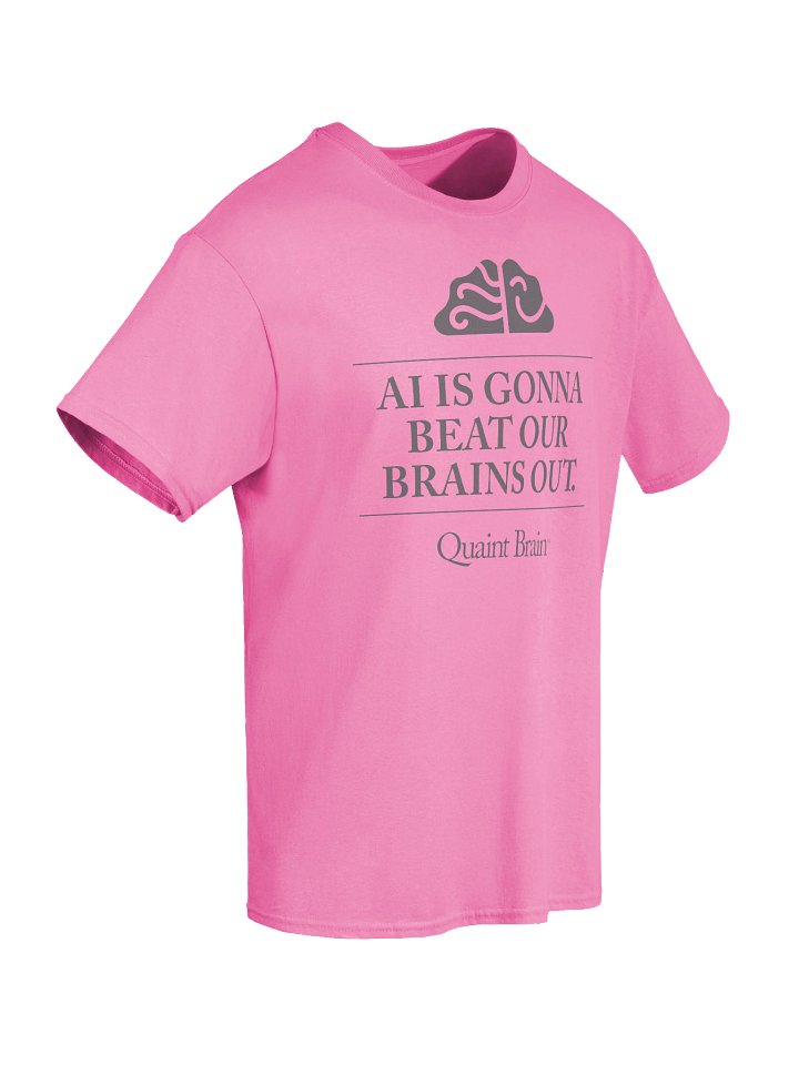 Quaint Brain™ AI Is Gonna Beat Our Brains Out Heavyweight Cotton Tee product image (2)