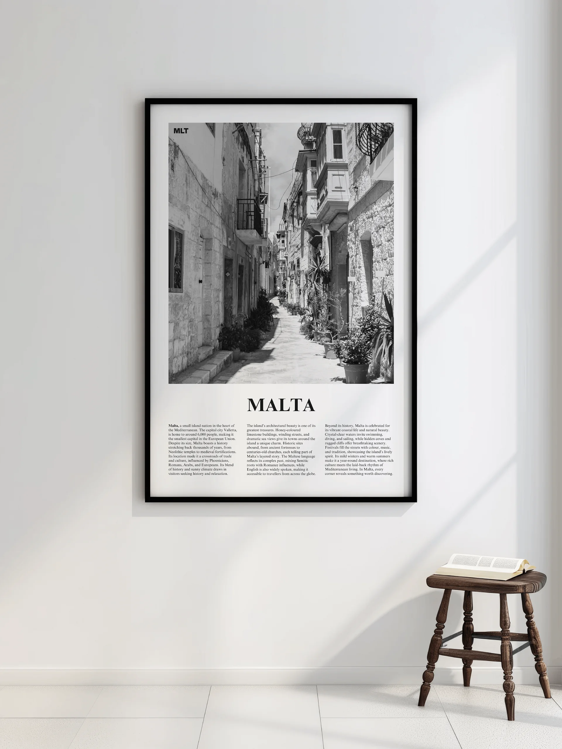 Malta 03 Newspaper Poster | Framed product image (2)