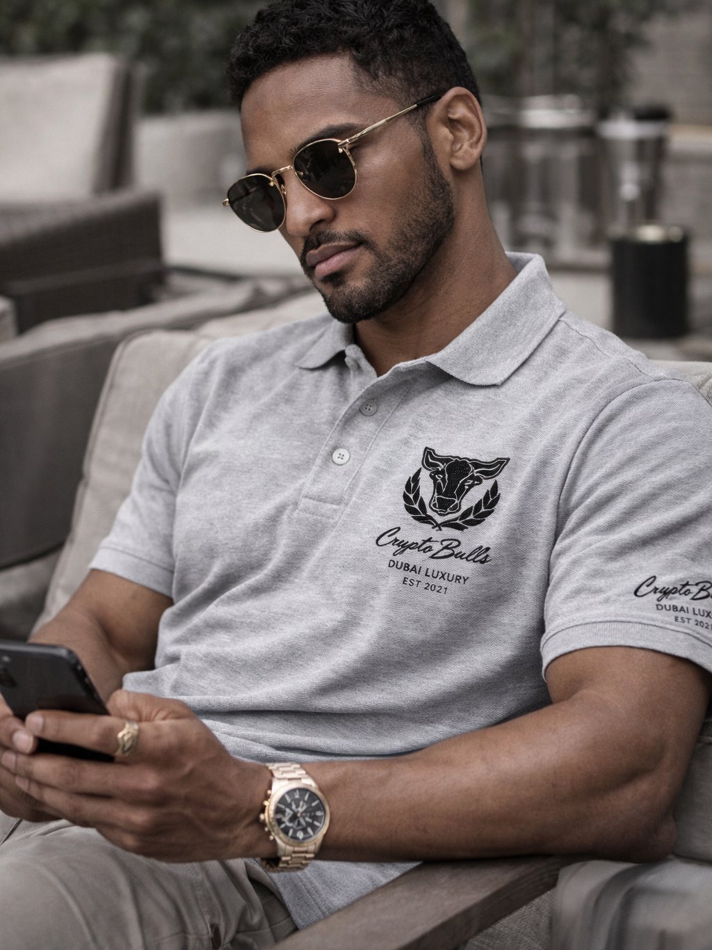 Bullish Executive Polo — Black Crest - Men’s Collection product image (9)