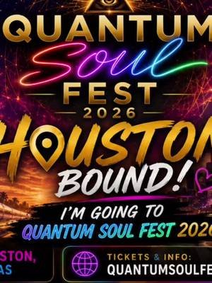 Join us for Quantum Soul Fest in Houston, TX Sept 18-20! quantumsoulfestival.net DISCOUNT CODE: GODDESS @QuantumSoulFest 