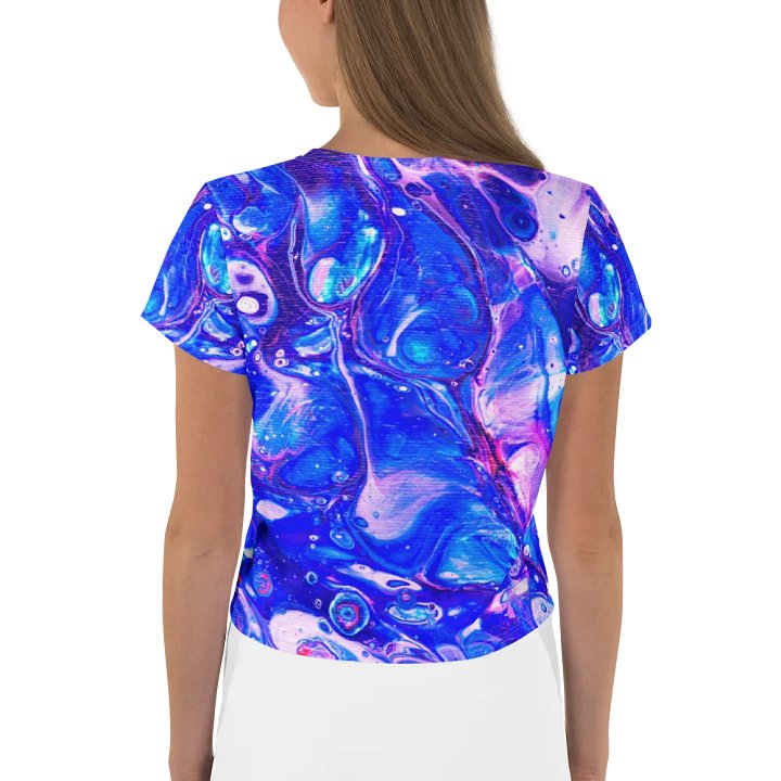 Bubblegum Fluid Acrylic Crop Tee product image (2)