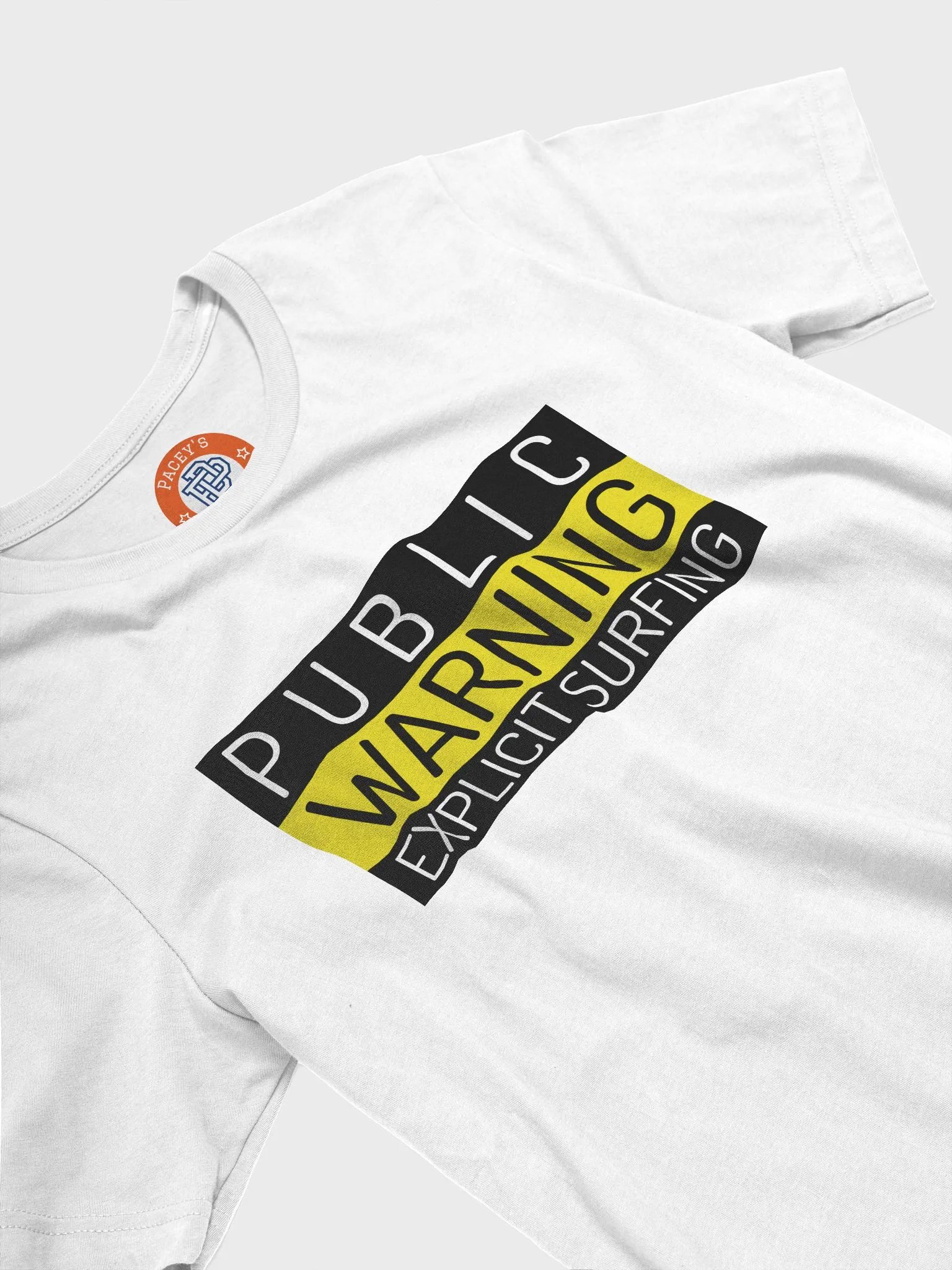 Public Warning Explicit Surfing Unisex T-Shirt product image (3)