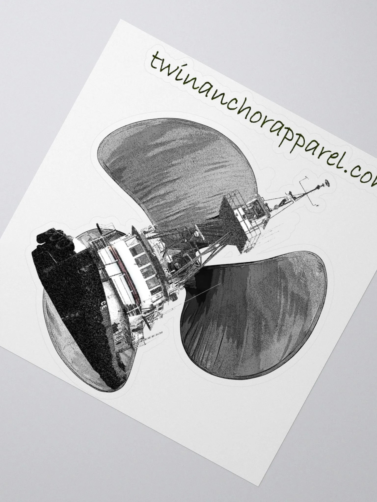 Three blade prop Tug CE Kiss Cut Stickers product image (2)