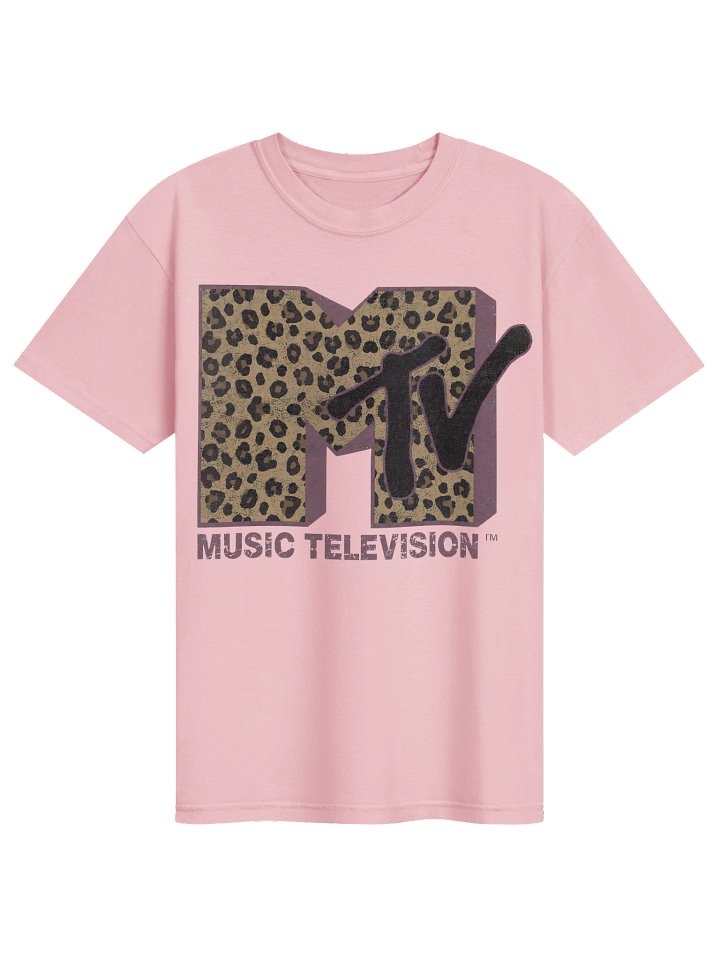 MTV Classic Leopard Print Bold Logo Shirt, Music Television MTV Logo Tee, Retro 80s 90s Style MTV Tee, Disneyland Family Matching Tee product image (41)