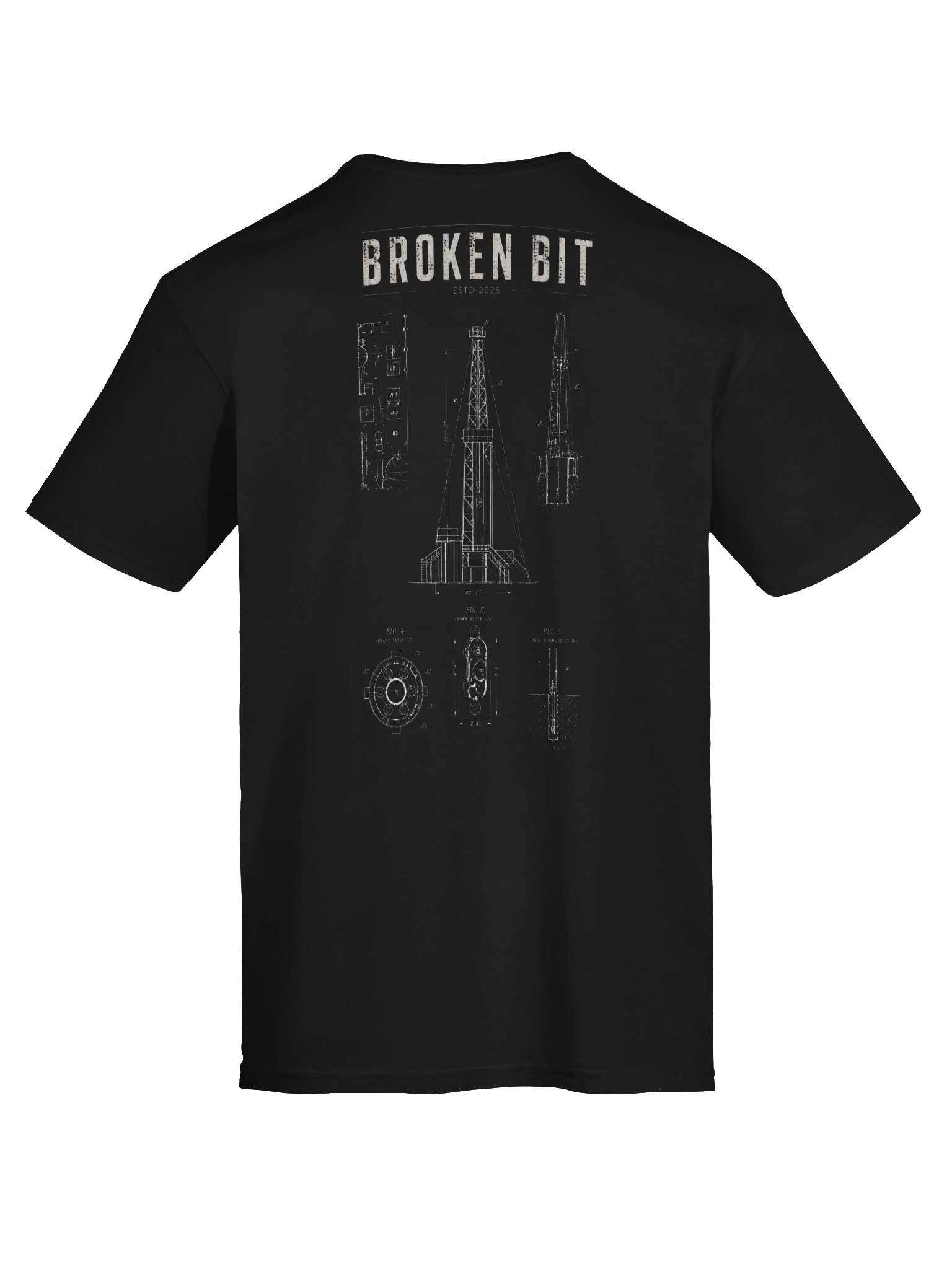 Drilling Rig Schematic T-Shirt product image (7)