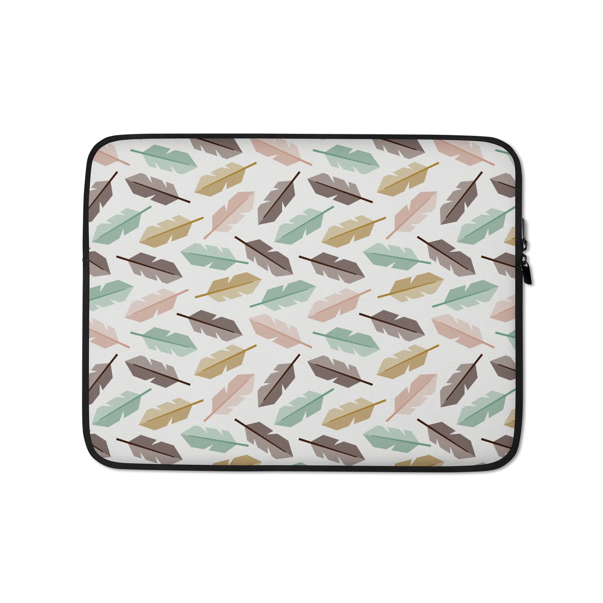 Mid-Century Modern Feathers Laptop Sleeve product image (1)