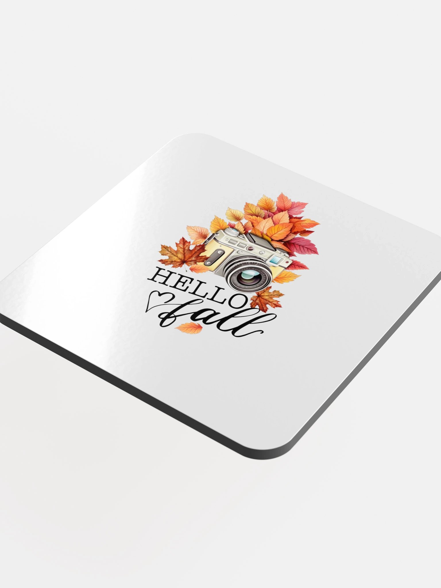 Peace Within Autumn Camera Glossed Cork Coaster product image (4)