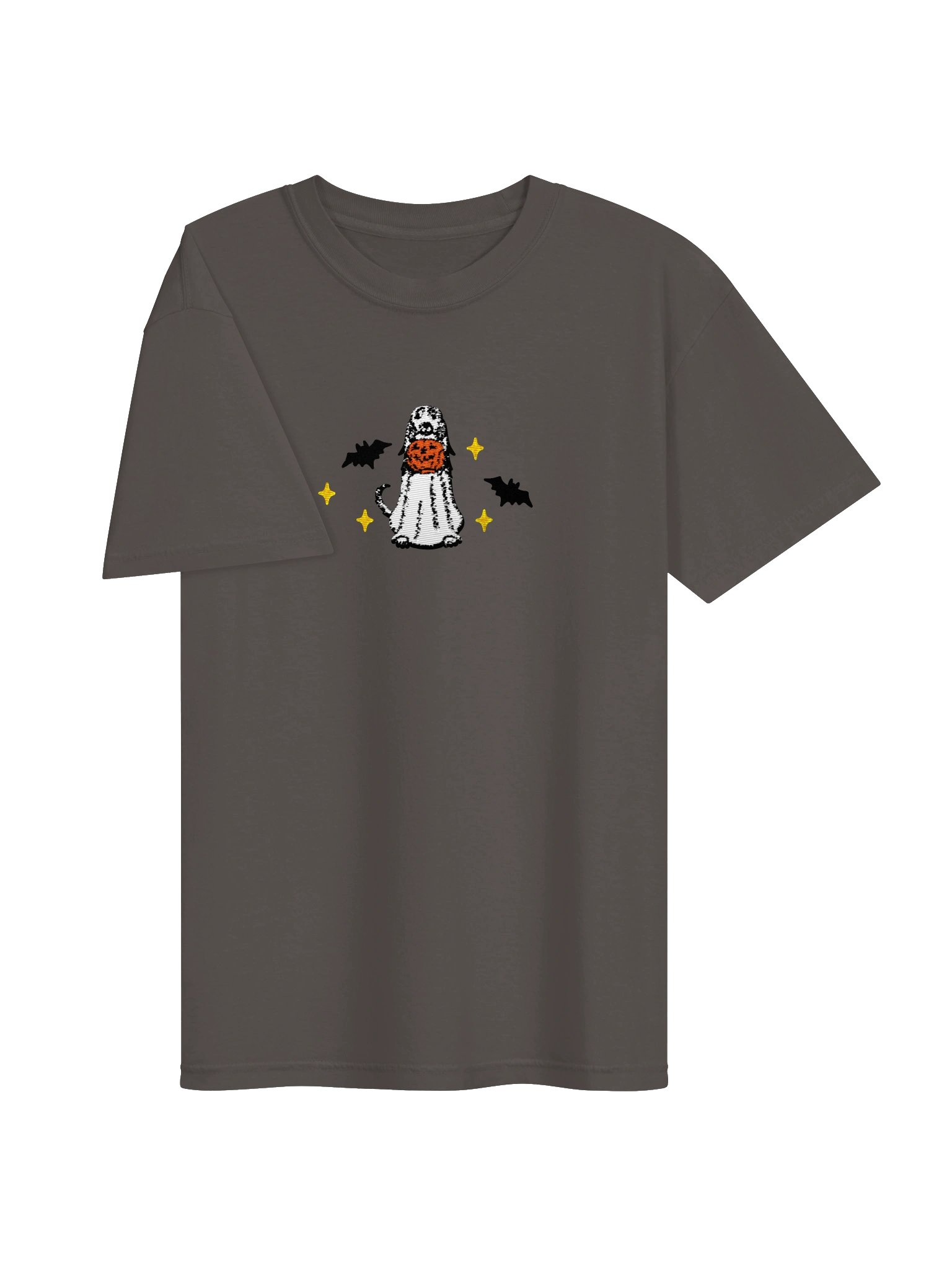 Halloween Saluki(White) Embroidered T-Shirt product image (18)