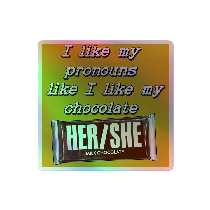 Her/She Holo Sticker product image (2)