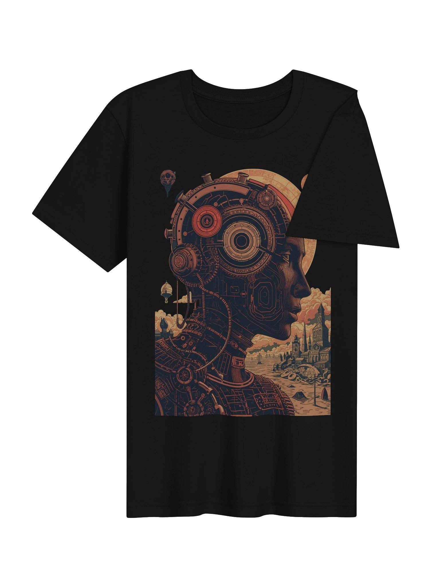 Retro Futurist Mechanical Mind Lightweight T-Shirt product image (7)