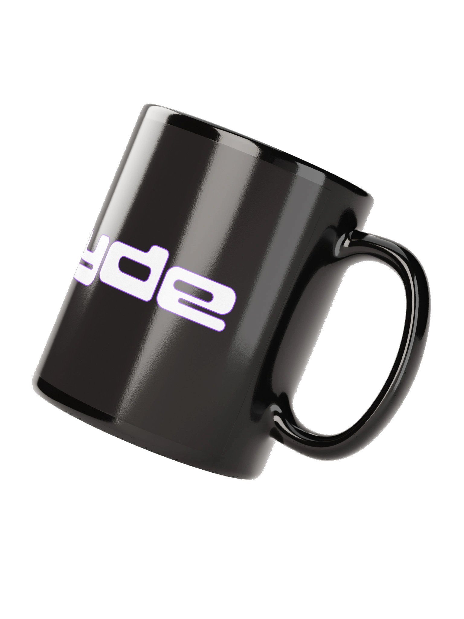 LH bubble text Black Glossy Mug product image (5)