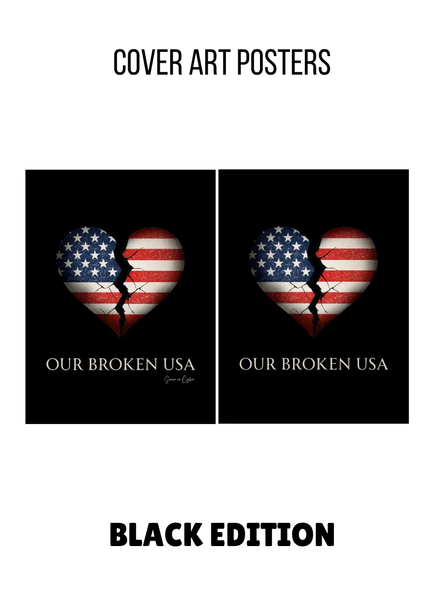 Our Broken USA Cover Art Poster – Black Edition (Digital Download) product image (1)