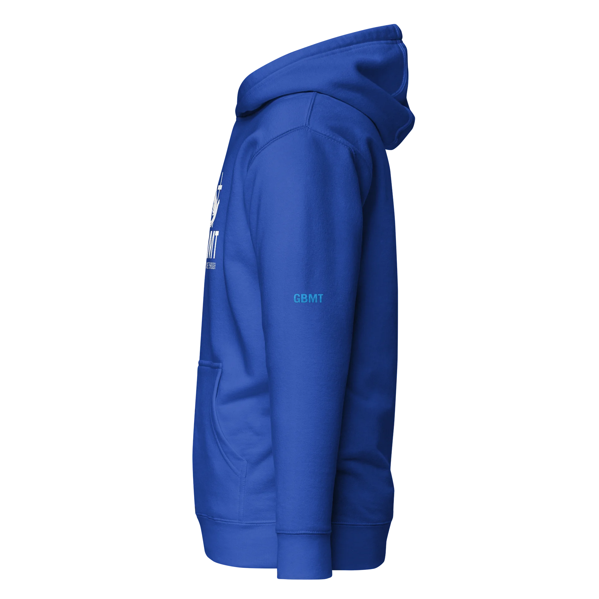 GBMT “God Brought Me Through” Blue Faith Hoodie | Real Survivor Collection product image (3)