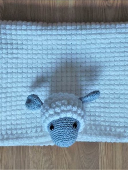 Crochet Sheep Blanket Pattern - 3in1 Pram Toy Lovey PDF Pattern - Crafting Happiness product image (4)