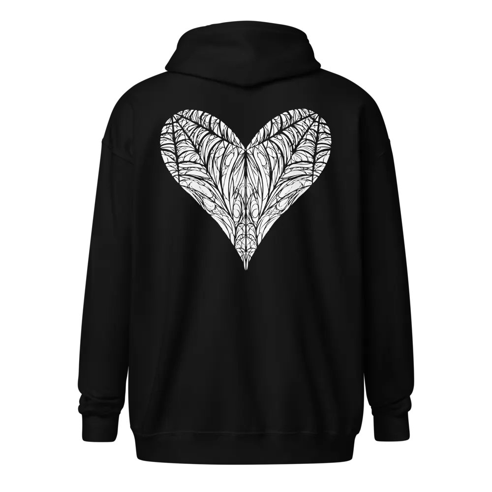 Webbed Heart Unisex Zip Hoodie product image (1)