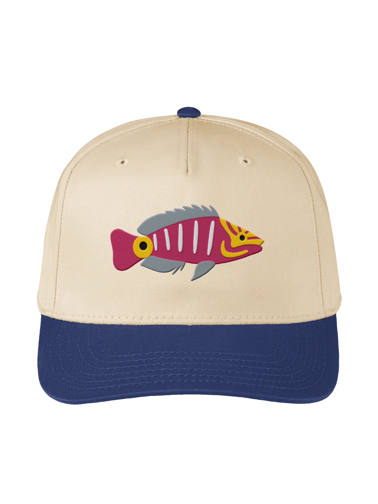 Mystery Wrasse Embroidered Mid-Profile Baseball Cap | Saltwater Reef Aquarium Fish Hat product image (1)