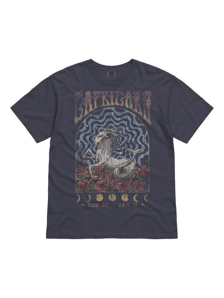 Capricorn Zodiac Shirt – Dec 22 to Jan 19 Vintage Astrology Graphic Tee product image (31)