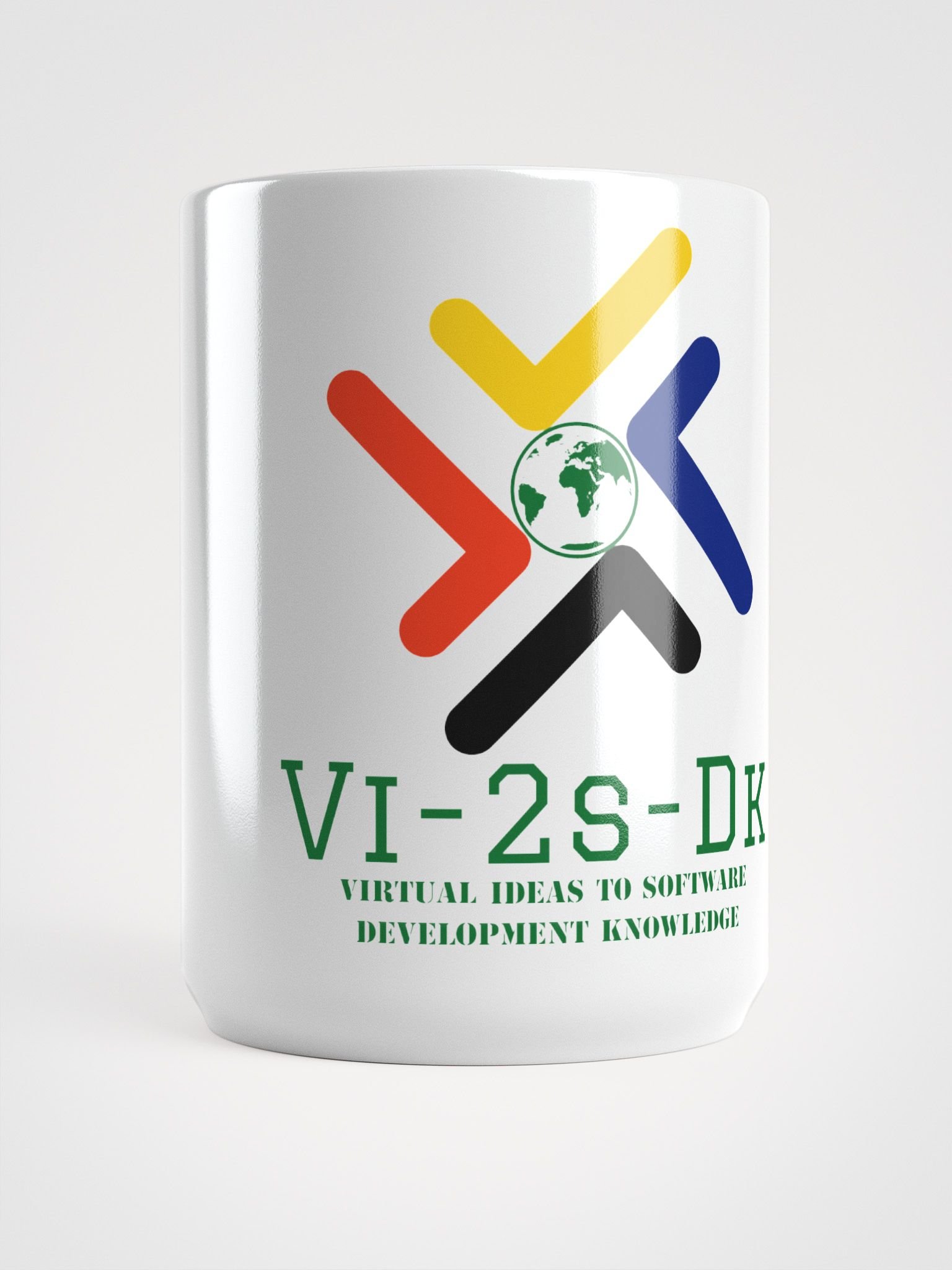 Vi-2s-Dk Globe Logo on White Glossy Mug product image (6)