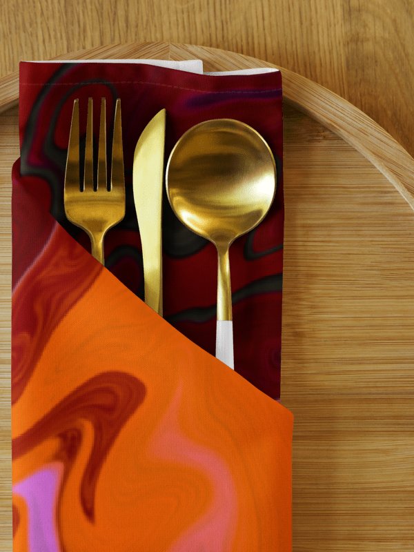 Iridescent Pattern Cloth Napkin Set (4) product image (10)