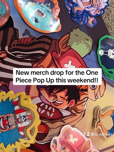 Finally!! Some new merch!! I’ll be selling these at @lazy.events ‘s One Piece Pop Up Market at ToriDori in Carrollton this we...