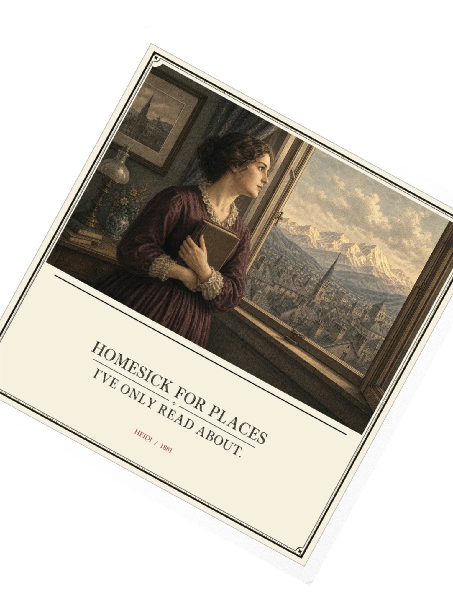 Homesick For Places Ve Only Read About -- Heidi Sticker product image (2)