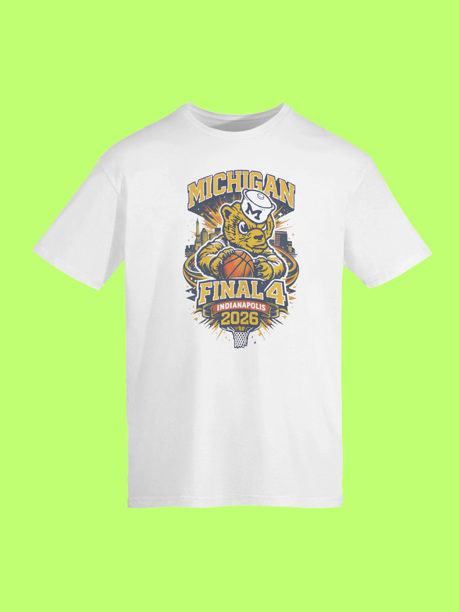 Michigan Wolverines 2026 Final Four Retro Vintage Shirt product image (1)