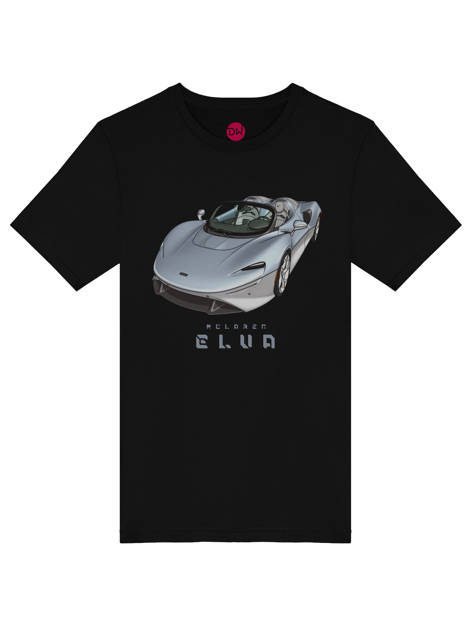 Supernova Silver and Polaris Blue McLaren Elva Shirt (Retro, Sketch, Silhouette) product image (40)