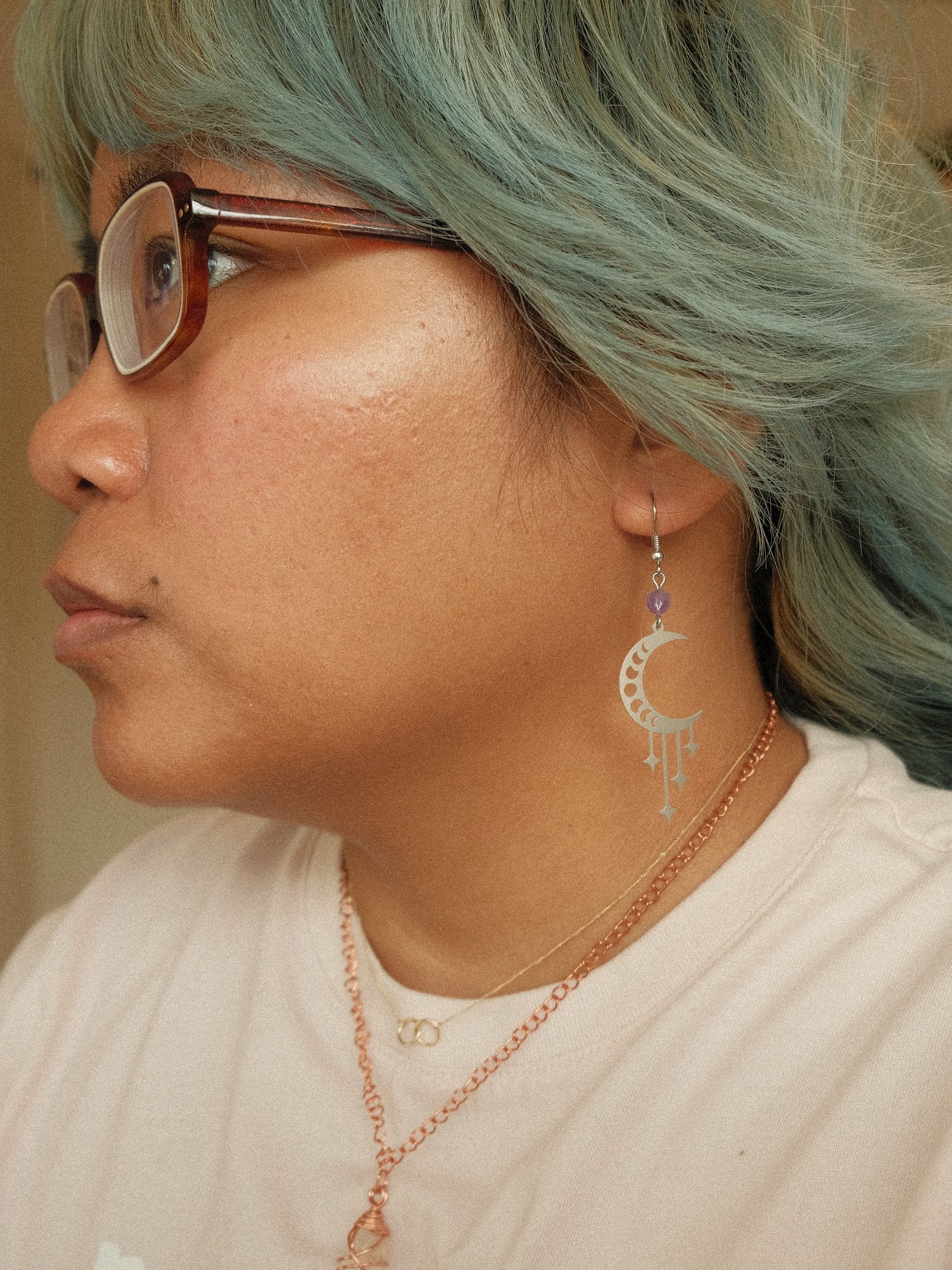Amethyst Lunar Drip Earrings product image (6)