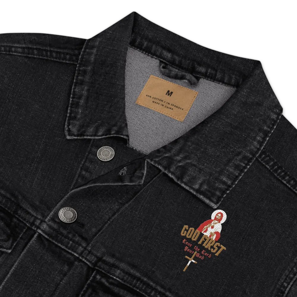 Divine Denim: GOD FIRST Jacket product image (14)