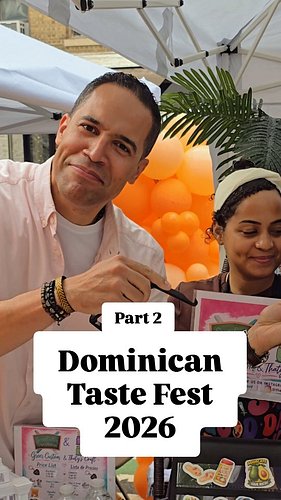 More fun at Quisqueya Plaza in Washington Heights, NYC. This is part 2 of #dominicantastefestival 2026. Check out the arts an...