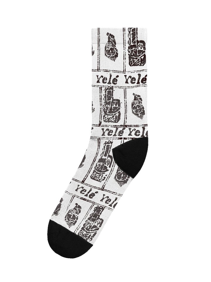 Yele Royalty Print Eco-Chic Art Crew Socks product image (1)