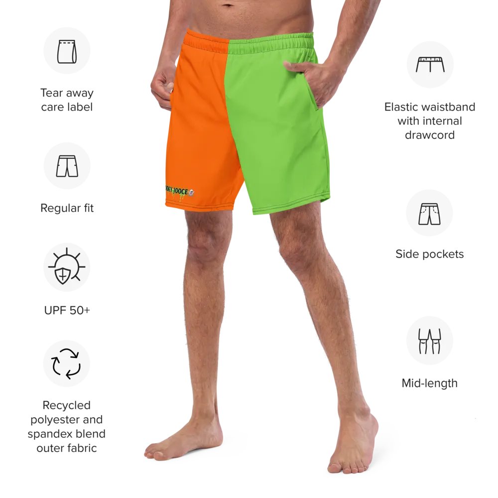 SPOOKY JOOCE Swim Trunkz - Orange/Green product image (5)