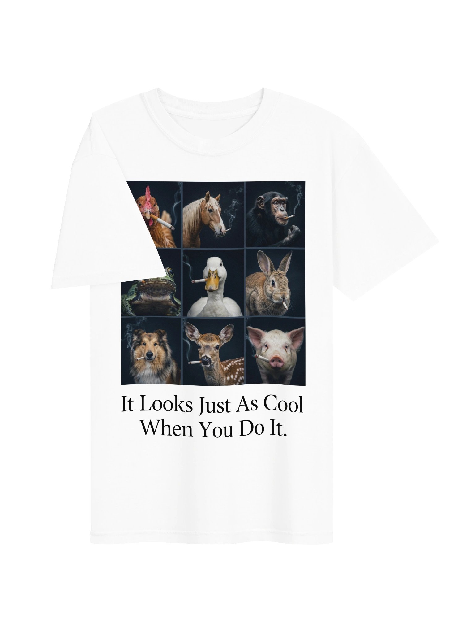 It Looks Just As Cool When You Do It Smoking Animals Shirt product image (19)