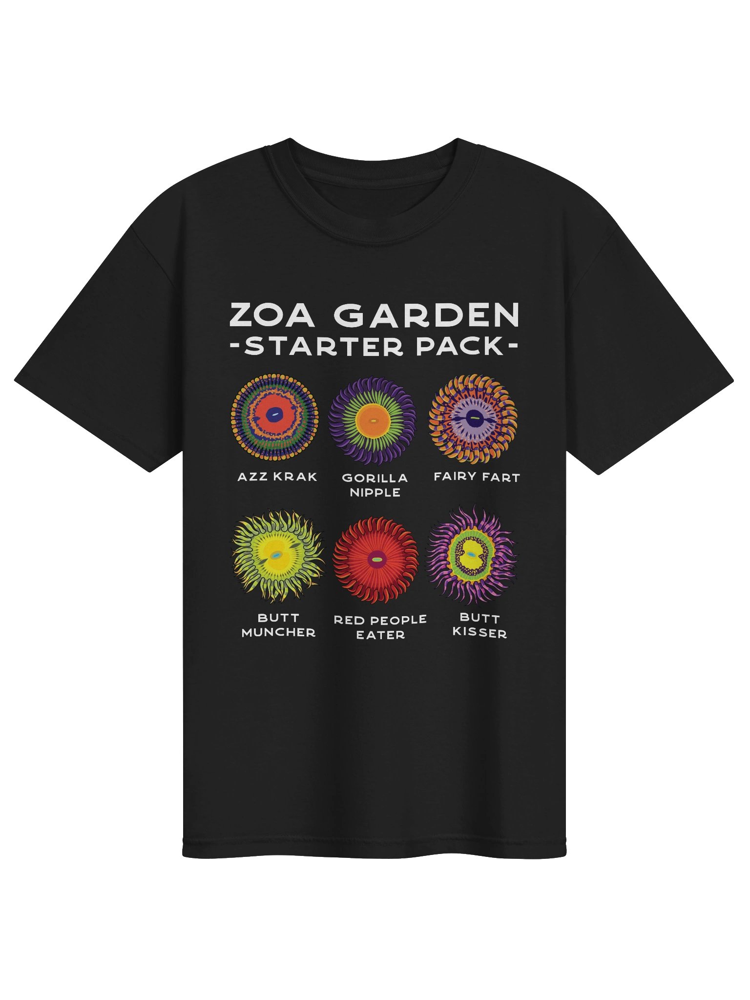 Zoanthid Garden Starter Pack T-Shirt for Reef Aquarium Lovers product image (5)