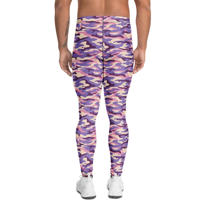 Bold Purple Military Camouflage Men's Leggings product image (2)