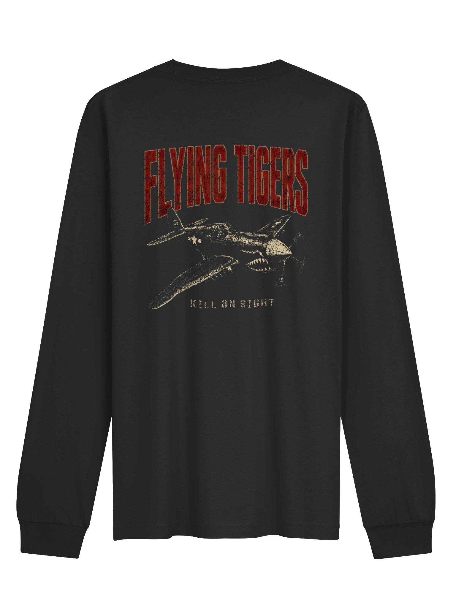 Flying Tigers "Kill On Sight" AVG Warhawk P-40 Long Sleeve product image (2)