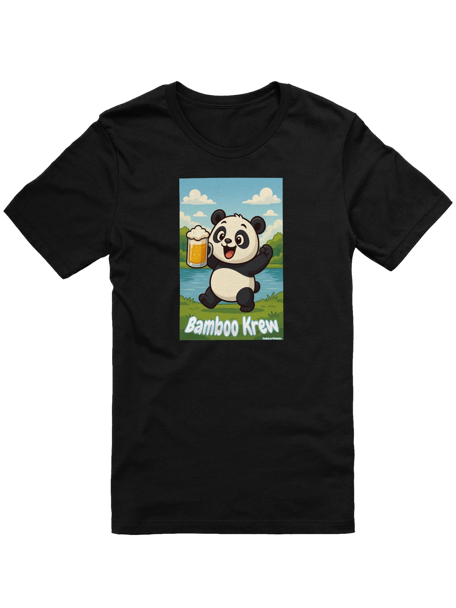 Bamboo Krew Panda Beer T-Shirt product image (1)
