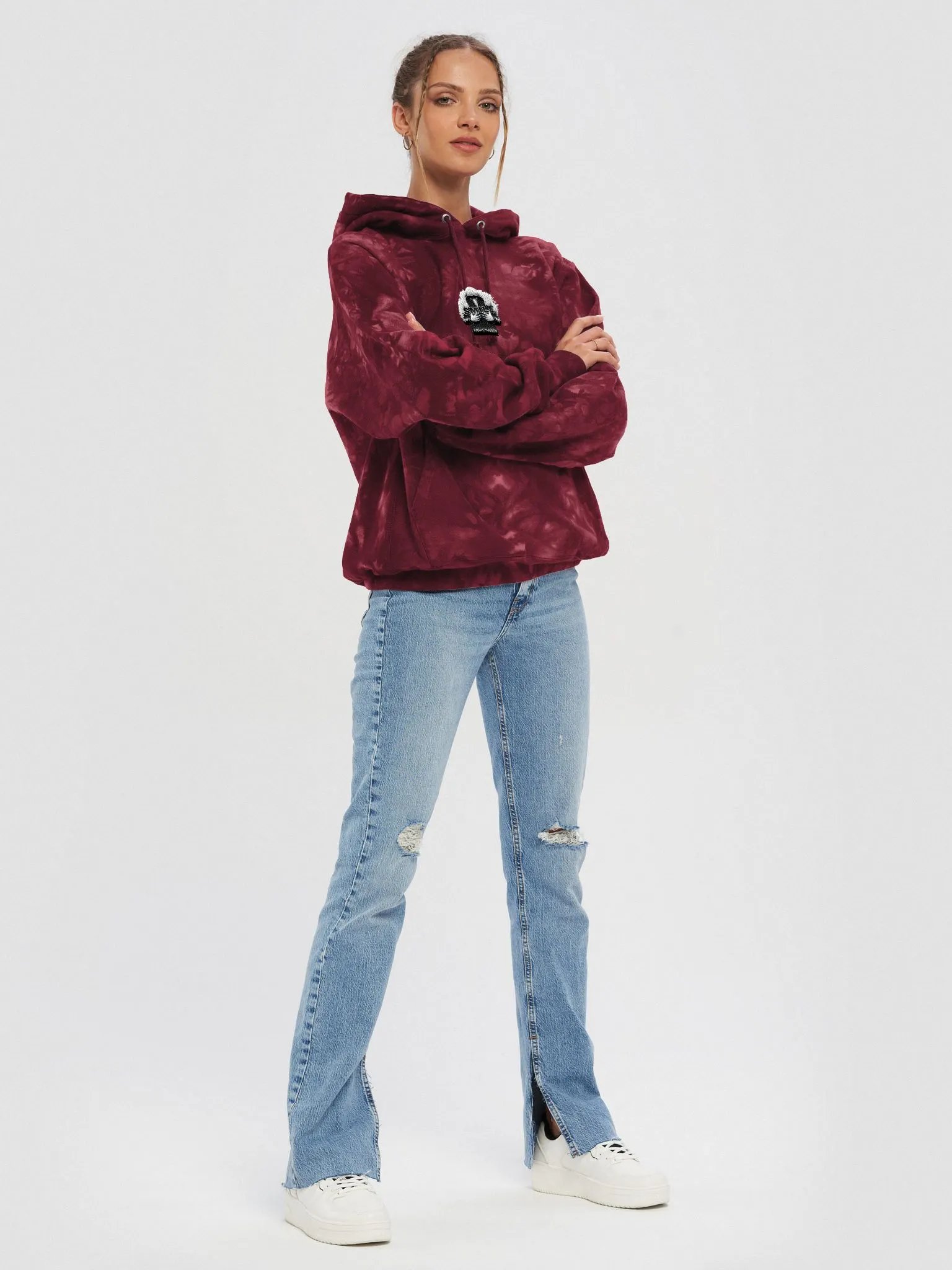 CHAMPION TIE-DYE HOODIE 🔴 SMILE ⚪️ KRÅKEMANNEN product image (8)